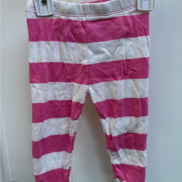 Carter’s 12M Girls Pink & White Stripe Whale Butt Leggings Pants - Picture 4 of 4